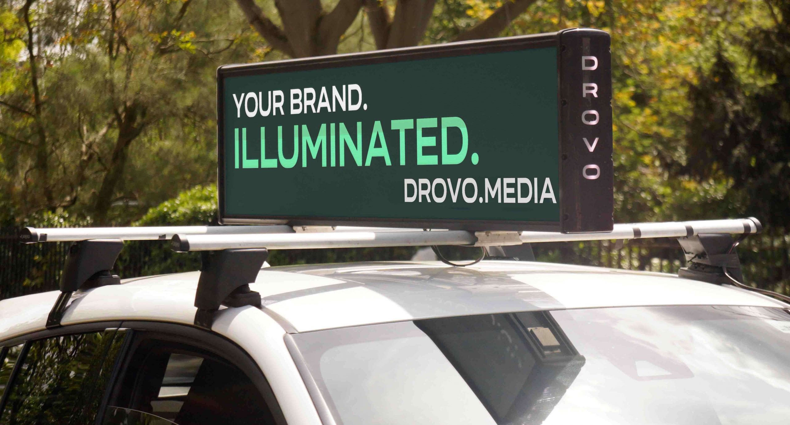 Drovo on-vehicle advertising screen