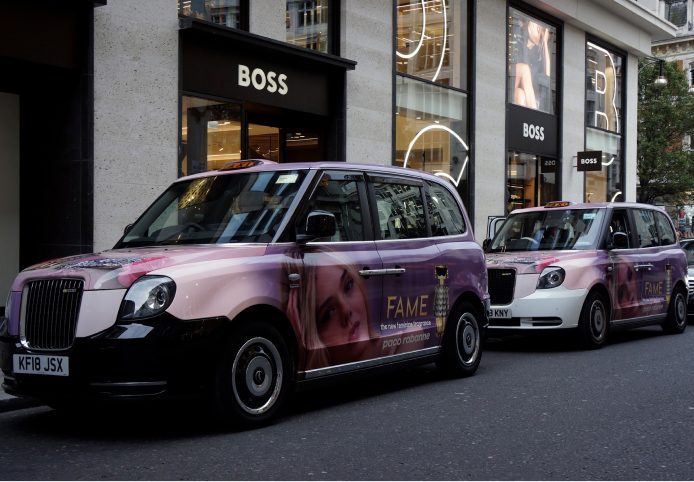 Drovo taxi campaign in London.