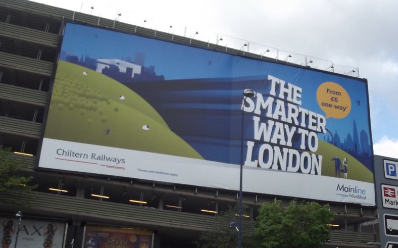 Advertising billboard.