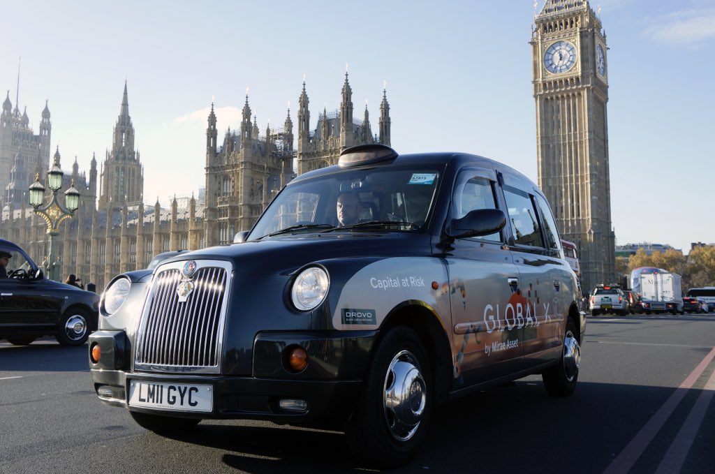 Drovo Global X taxi campaign London