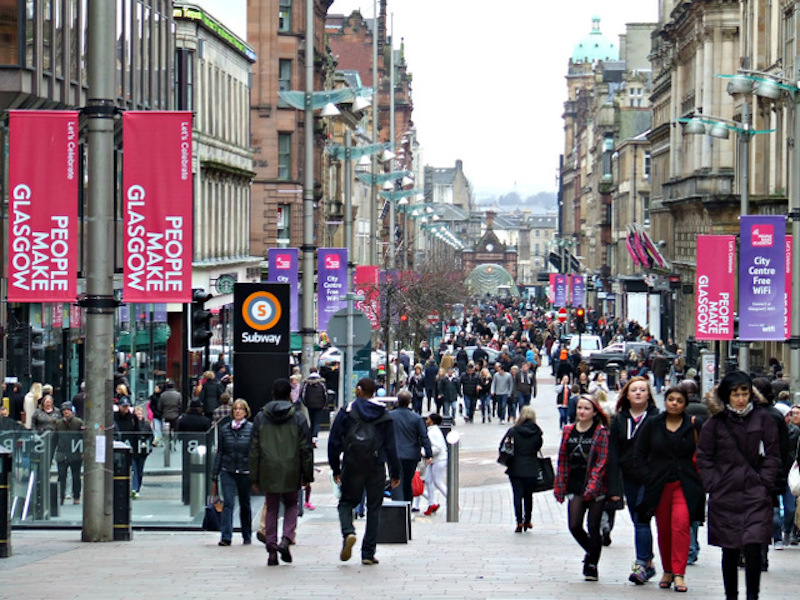 Glasgow city centre.