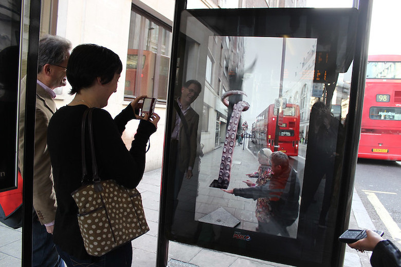 Augmented Reality OOH campaign in London