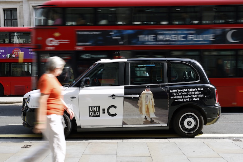 Taxi advertising campaign